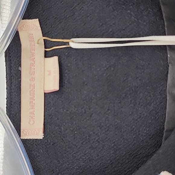 Champagne & Strawberry Embroidered Boho Jacket Size M - Picture 7 of 8